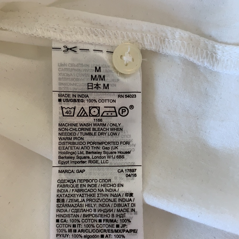 Gap White Cotton Button Down Top - image 7